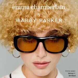 emma chamberlain x Warby Parker JOHNNY sunglasses - jet black